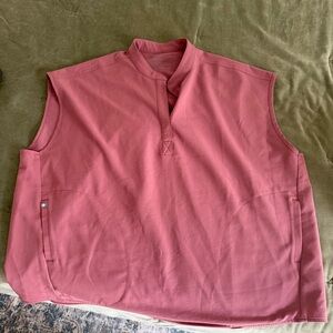 Figs Rose Sleeveless Scrub Top